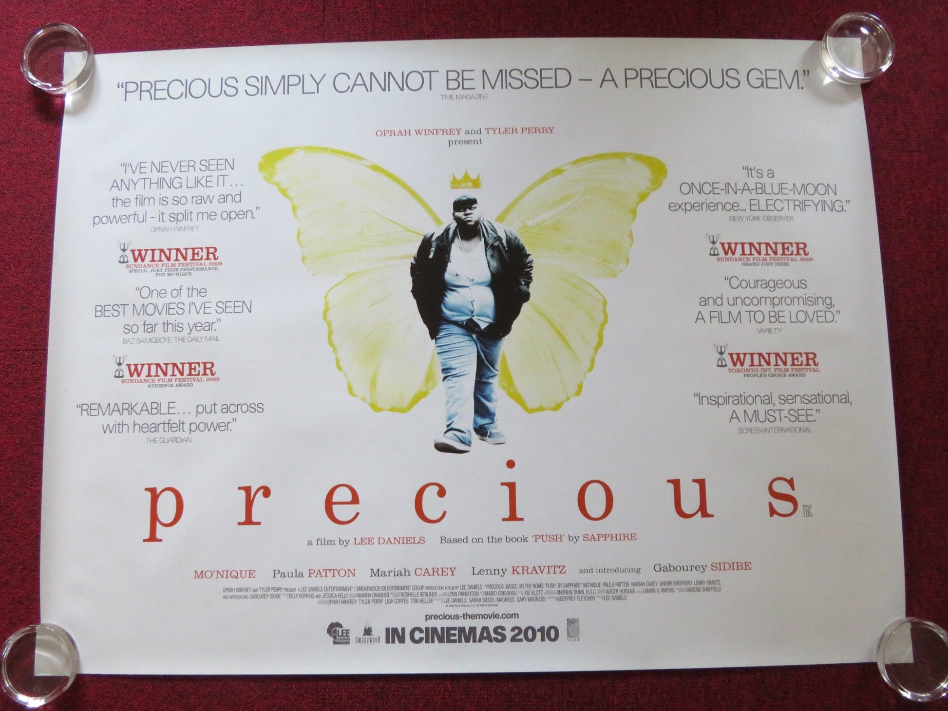 PRECIOUS UK QUAD ROLLED POSTER GABOUREY SIDIBE MO'NIQUE 2009 Rendezvous Cinema Movie posters