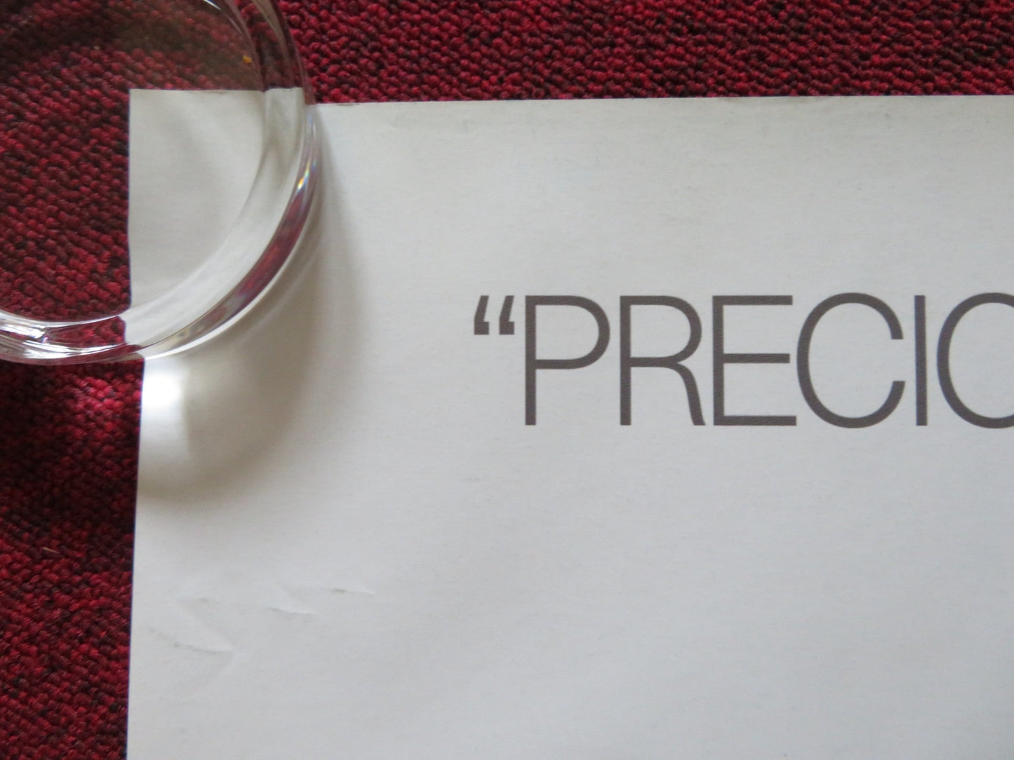 PRECIOUS UK QUAD ROLLED POSTER GABOUREY SIDIBE MO'NIQUE 2009 Rendezvous Cinema Movie posters