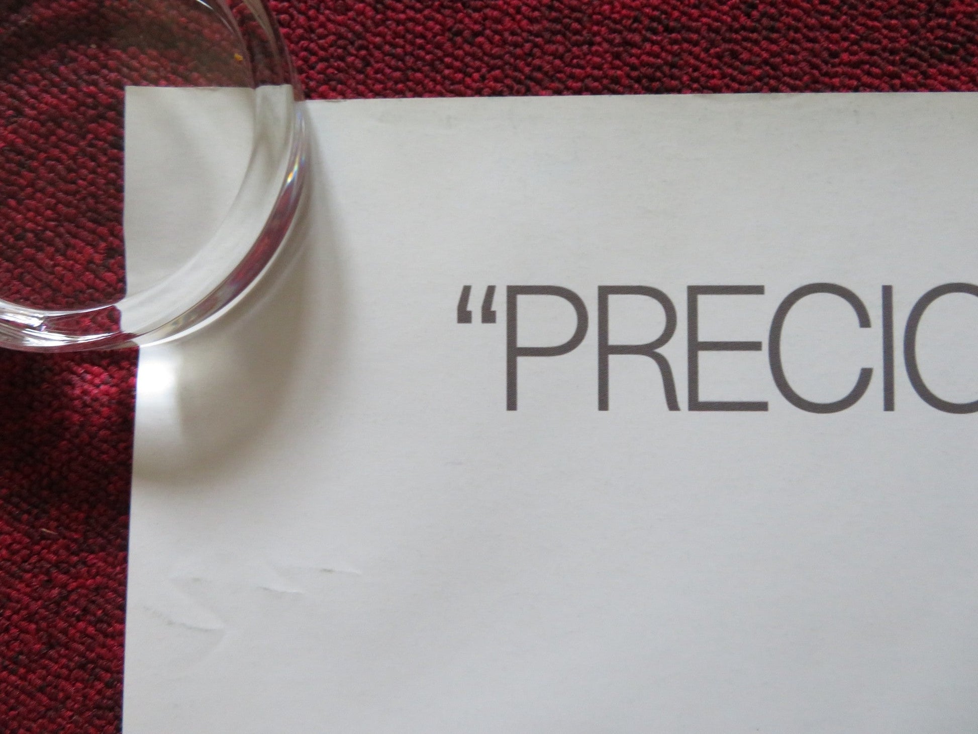 PRECIOUS UK QUAD ROLLED POSTER GABOUREY SIDIBE MO'NIQUE 2009 Rendezvous Cinema Movie posters