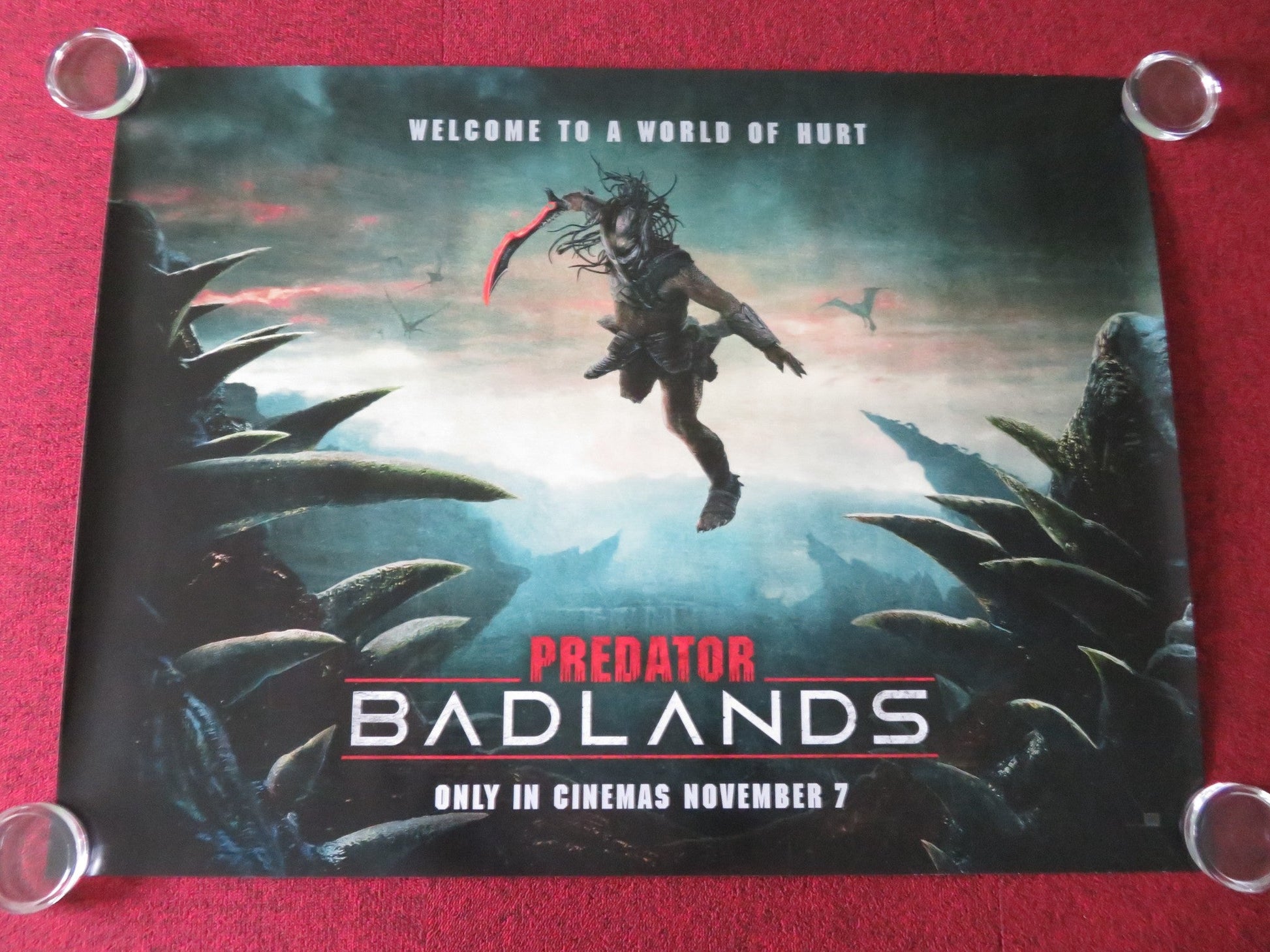 Predator: Badlands - B UK Quad Rolled Poster Elle Fanning Cameron Brown 2025 Movie posters