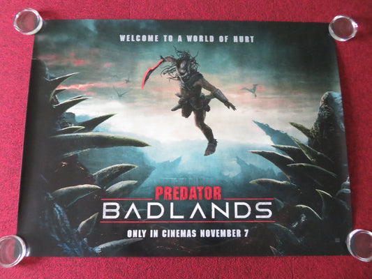 Predator: Badlands - B UK Quad Rolled Poster Elle Fanning Cameron Brown 2025 Movie posters