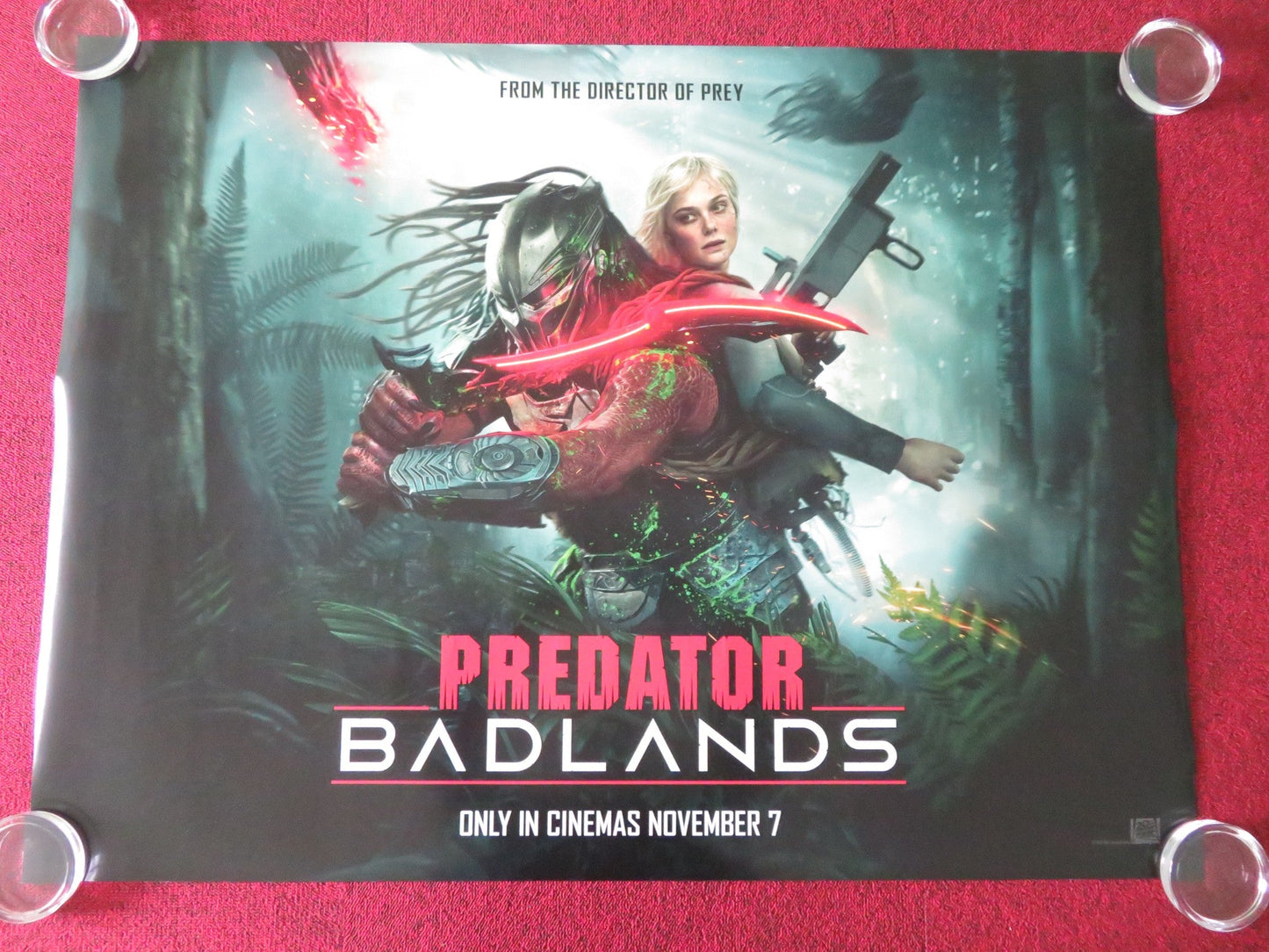 Predator: Badlands - C UK Quad Rolled Poster Elle Fanning Cameron Brown 2025 Movie posters