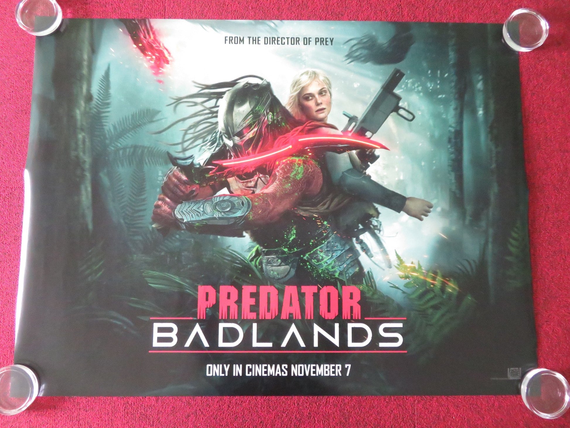 Predator: Badlands - C UK Quad Rolled Poster Elle Fanning Cameron Brown 2025 Movie posters