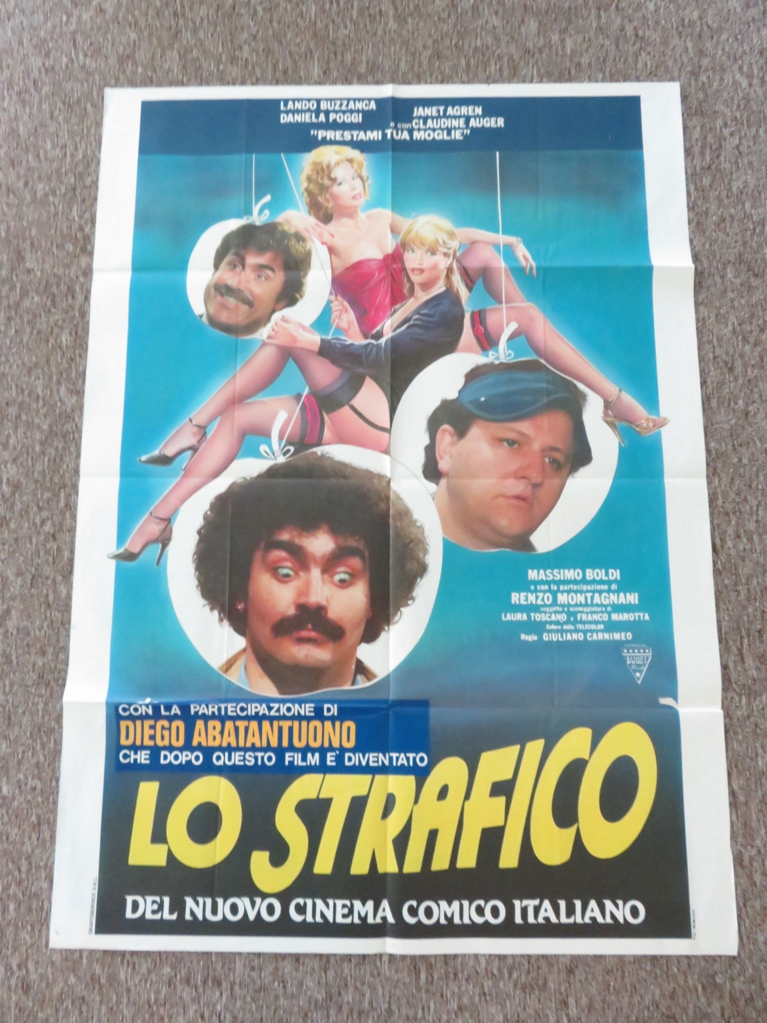 PRESTAMI TUA MOGLIE ITALIAN 2 FOGLIO POSTER LANDO BUZZANCA JANET AGREN 1980 Rendezvous Cinema Movie posters