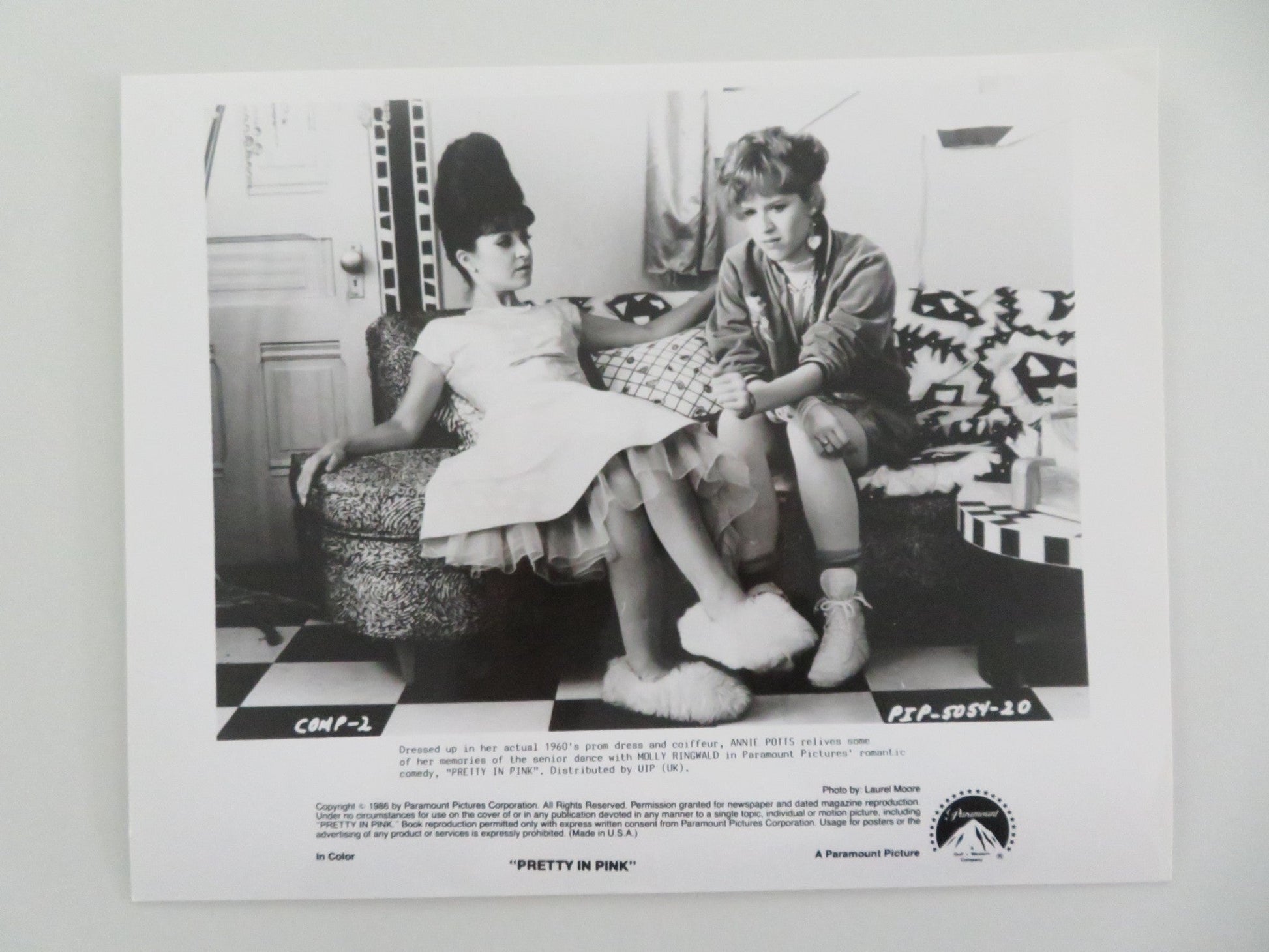 PRETTY IN PINK MOVIE STILL PHOTO LOT OF 4 MOLLY RINGWALD JAMES SPADER 1986 Movie posters