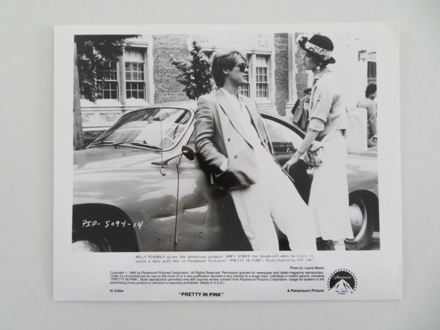 PRETTY IN PINK MOVIE STILL PHOTO LOT OF 4 MOLLY RINGWALD JAMES SPADER 1986 Movie posters