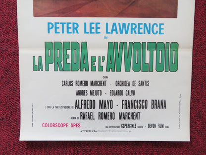 PREY OF VULTURES ITALIAN LOCANDINA POSTER PETER LEE LAWRENCE 1971 Rendezvous Cinema Movie posters