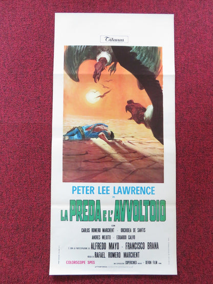 PREY OF VULTURES ITALIAN LOCANDINA POSTER PETER LEE LAWRENCE 1971 Rendezvous Cinema Movie posters