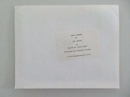 PRICK UP YOUR EARS MOVIE STILL PHOTO GARY OLDMAN ALFRED MOLINA 1987 Movie posters