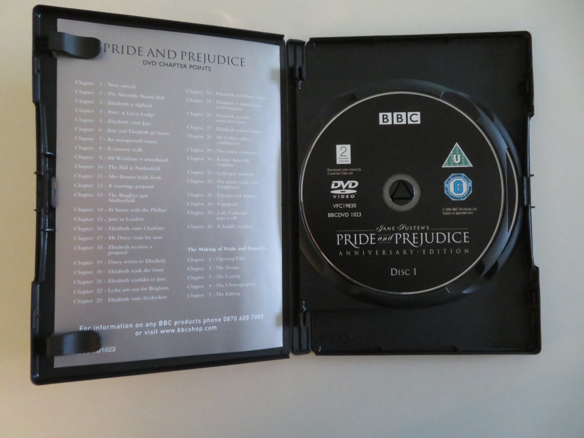 PRIDE AND PREJUDICE ANNIVERSARY EDITION (DVD) BBC COLIN FIRTH 1995 REGION 2, 4 Movie posters