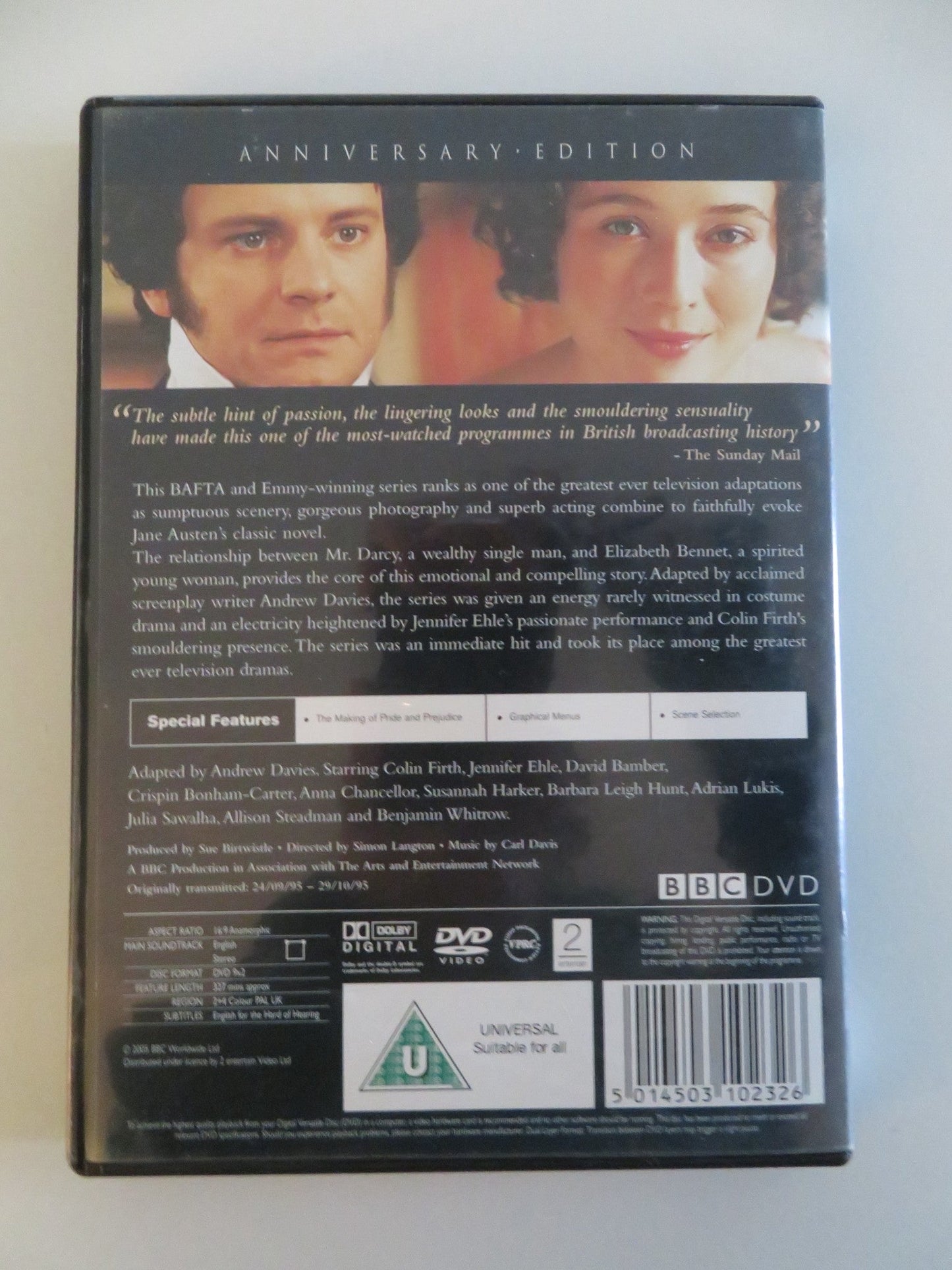 PRIDE AND PREJUDICE ANNIVERSARY EDITION (DVD) BBC COLIN FIRTH 1995 REGION 2, 4 Movie posters