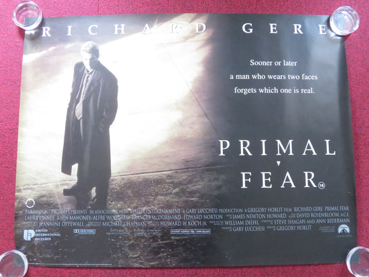 PRIMAL FEAR UK QUAD ROLLED POSTER RICHARD GERE LAURA LINNEY 1996 Rendezvous Cinema Movie posters