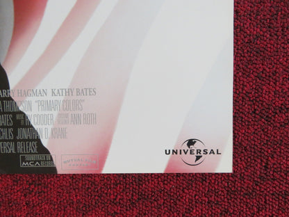 PRIMARY COLORS VHS VIDEO POSTER JOHN TRAVOLTA EMMA THOMPSON 1998 Rendezvous Cinema Movie posters