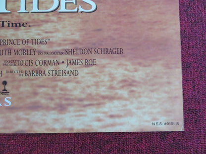 PRINCE OF TIDES - B FOLDED US ONE SHEET POSTER NICK NOLTE BARBRA STREISAND 1991 Rendezvous Cinema Movie posters