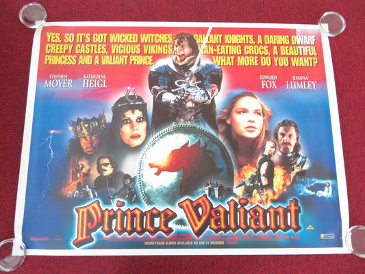 Prince Valiant UK Quad Rolled Poster Stephen Moyer, Katherine Heigl 1997 Movie posters