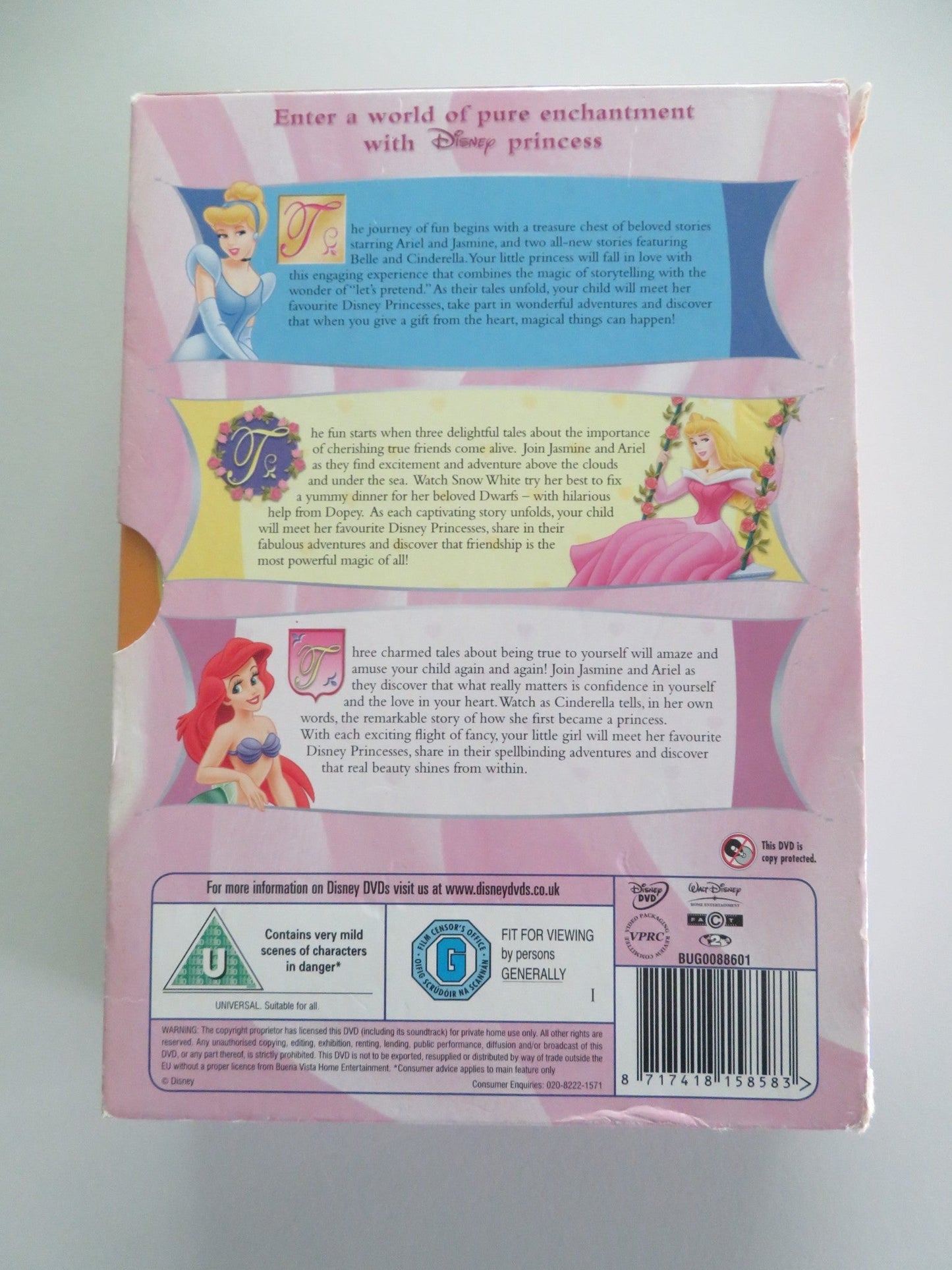 PRINCESS STORIES 3 DISC COLLECTION (DVD BOXSET) DISNEY 2004 REGION 2 Movie posters