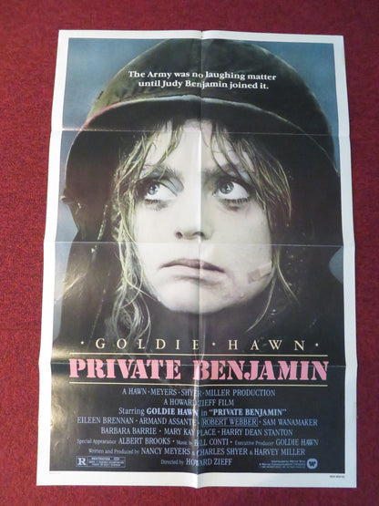 PRIVATE BENJAMIN FOLDED US ONE SHEET POSTER GOLDIE HAWN EILEEN BRENNAN 1980 Rendezvous Cinema Movie posters