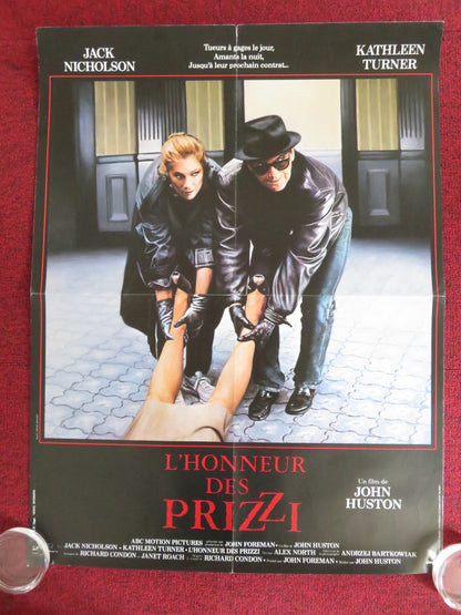 PRIZZI'S HONOR FRENCH POSTER ROLLED JACK NICHOLSON KATHLEEN TURNER 1985 Rendezvous Cinema Movie posters