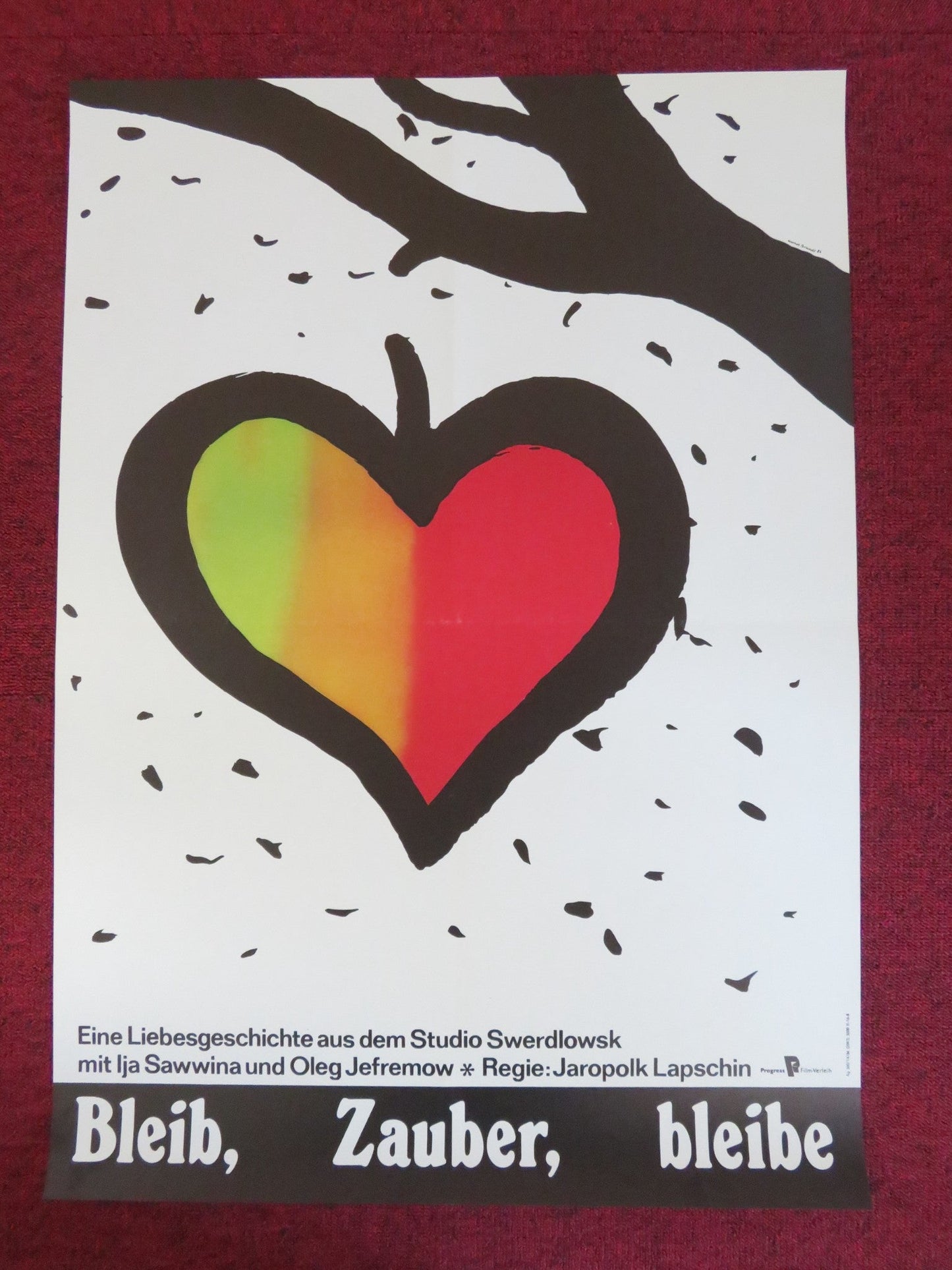 PRODLIS, PRODLIS, OCHAROVANIYE... GERMAN POSTER ROLLED IYA SAVVINA EFREMOV 1986 Rendezvous Cinema Movie posters