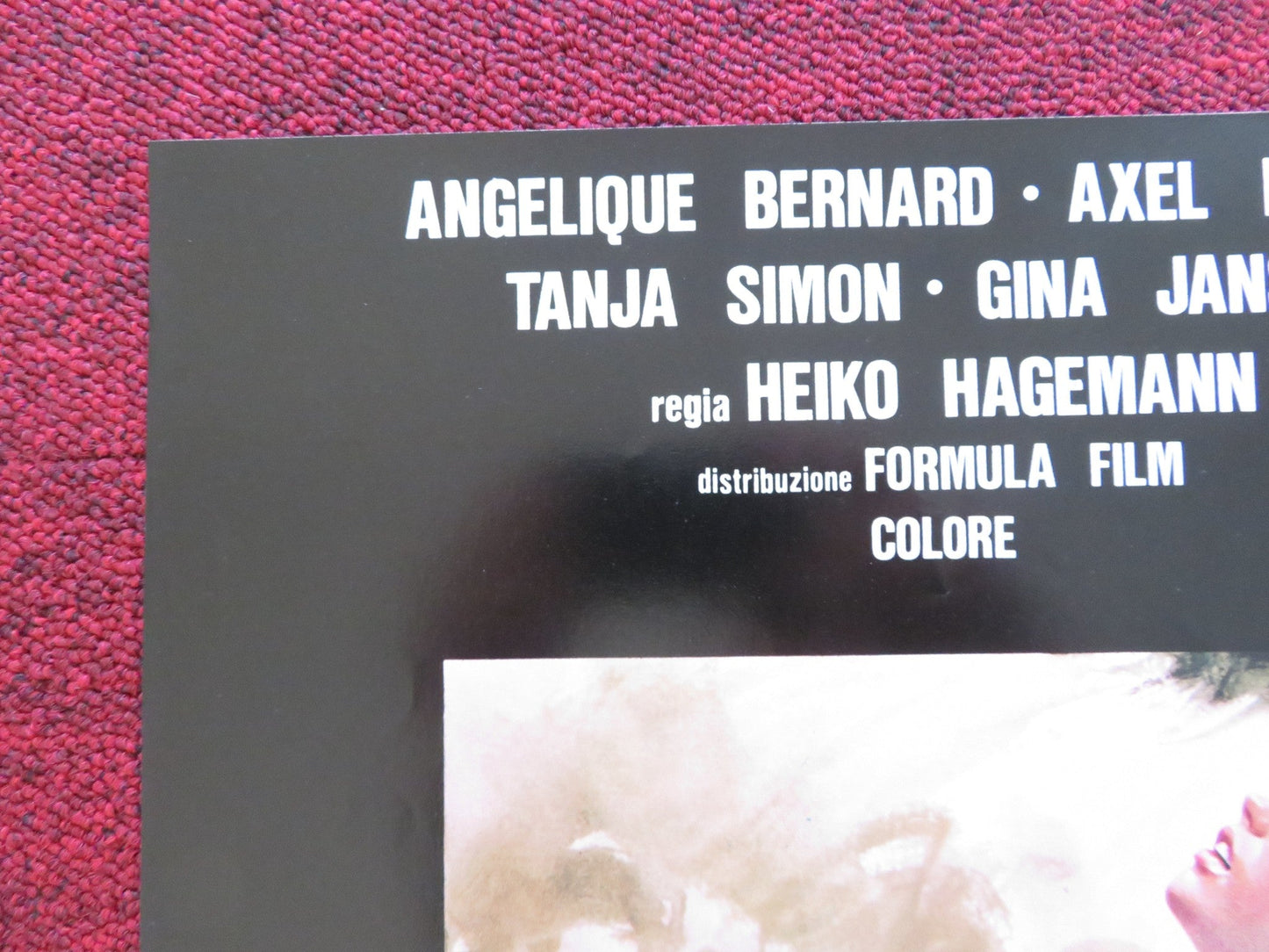 PROFONDO PORNO - B ITALIAN FOTOBUSTA POSTER ANGELIQUE BERNARD AXEL BERGER 1977 Rendezvous Cinema Movie posters