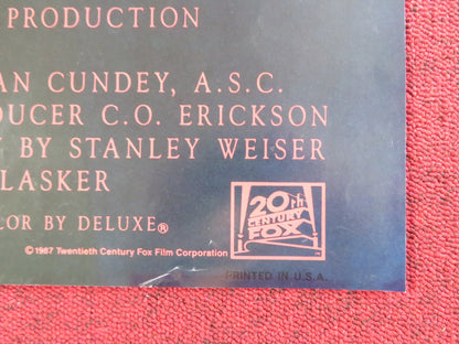 PROJECT X - B FOLDED US ONE SHEET POSTER MATTHEW BRODERICK 1987 Rendezvous Cinema Movie posters