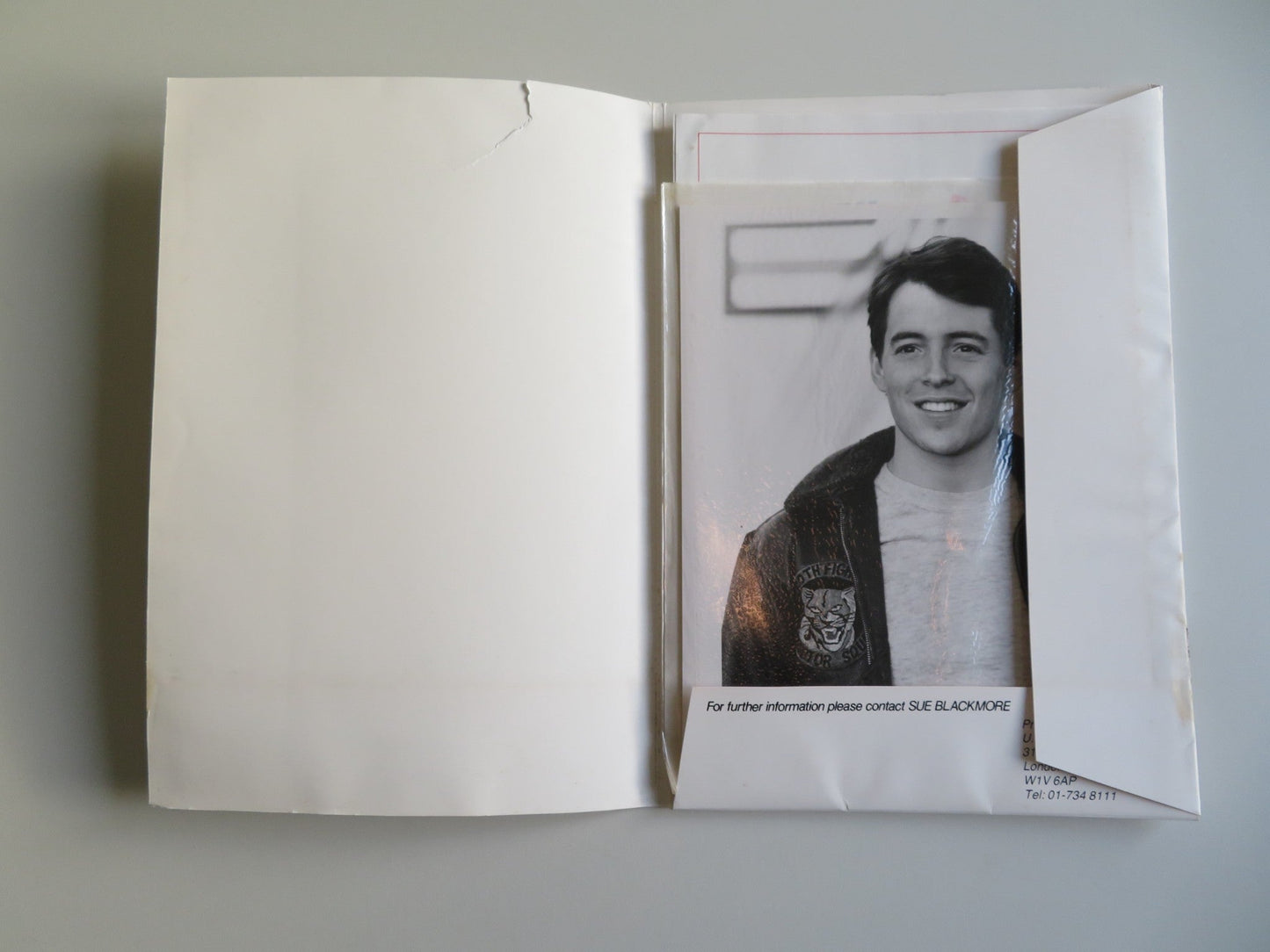 PROJECT X PRESS KIT 1987 MATTHEW BRODERICK HELEN HUNT Movie posters
