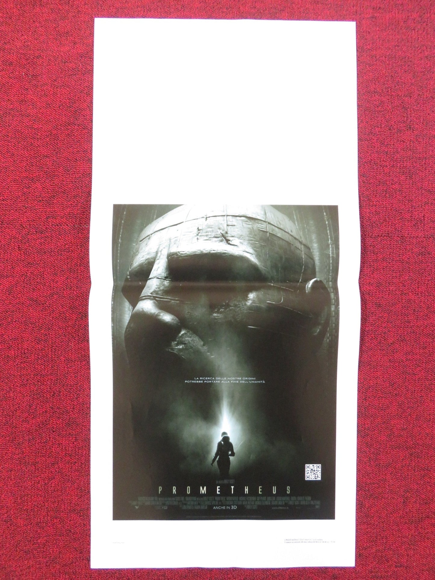 PROMETHEUS ITALIAN LOCANDINA POSTER MICHAEL FASSBENDER NOOMI RAPACE 2012 Rendezvous Cinema Movie posters