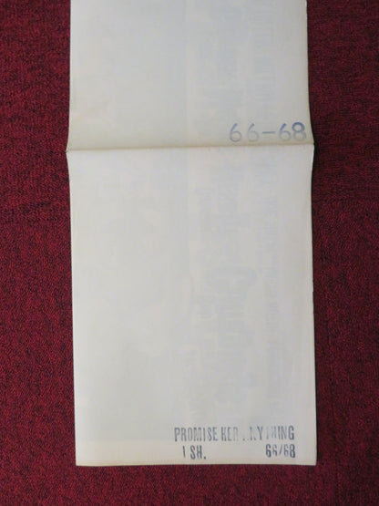 PROMISE HER ANYTHING FOLDED US ONE SHEET POSTER WARREN BEATTY LESLIE CARON 1965 Rendezvous Cinema Movie posters