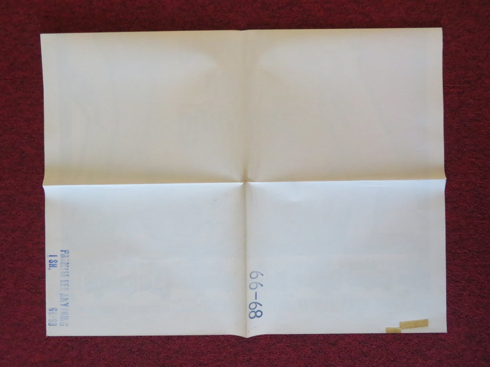 PROMISE HER ANYTHING FOLDED US ONE SHEET POSTER WARREN BEATTY LESLIE CARON 1966 Movie posters