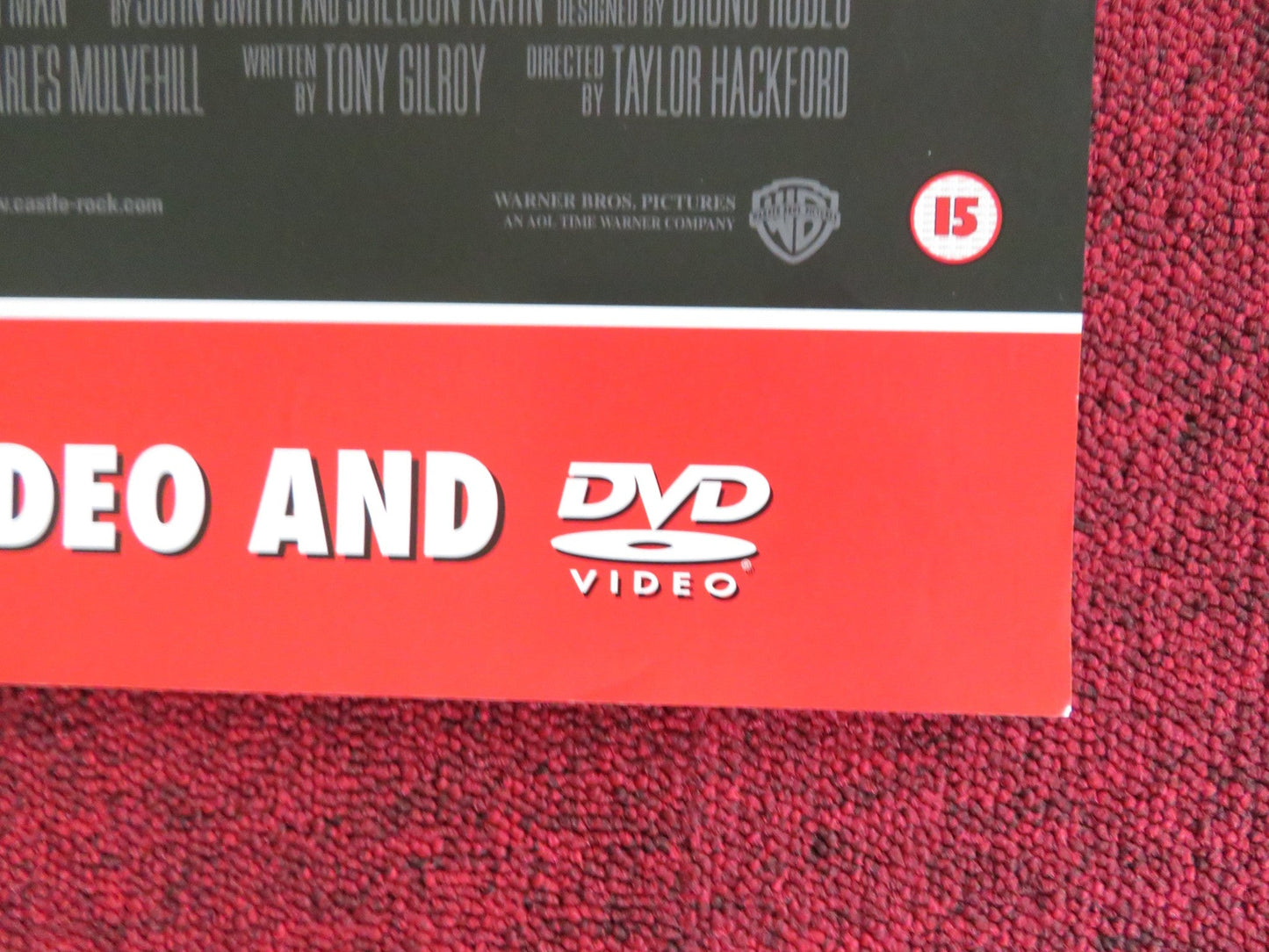 PROOF OF LIFE VHS VIDEO POSTER MEG RYAN RUSSELL CROWE 2000 Rendezvous Cinema Movie posters