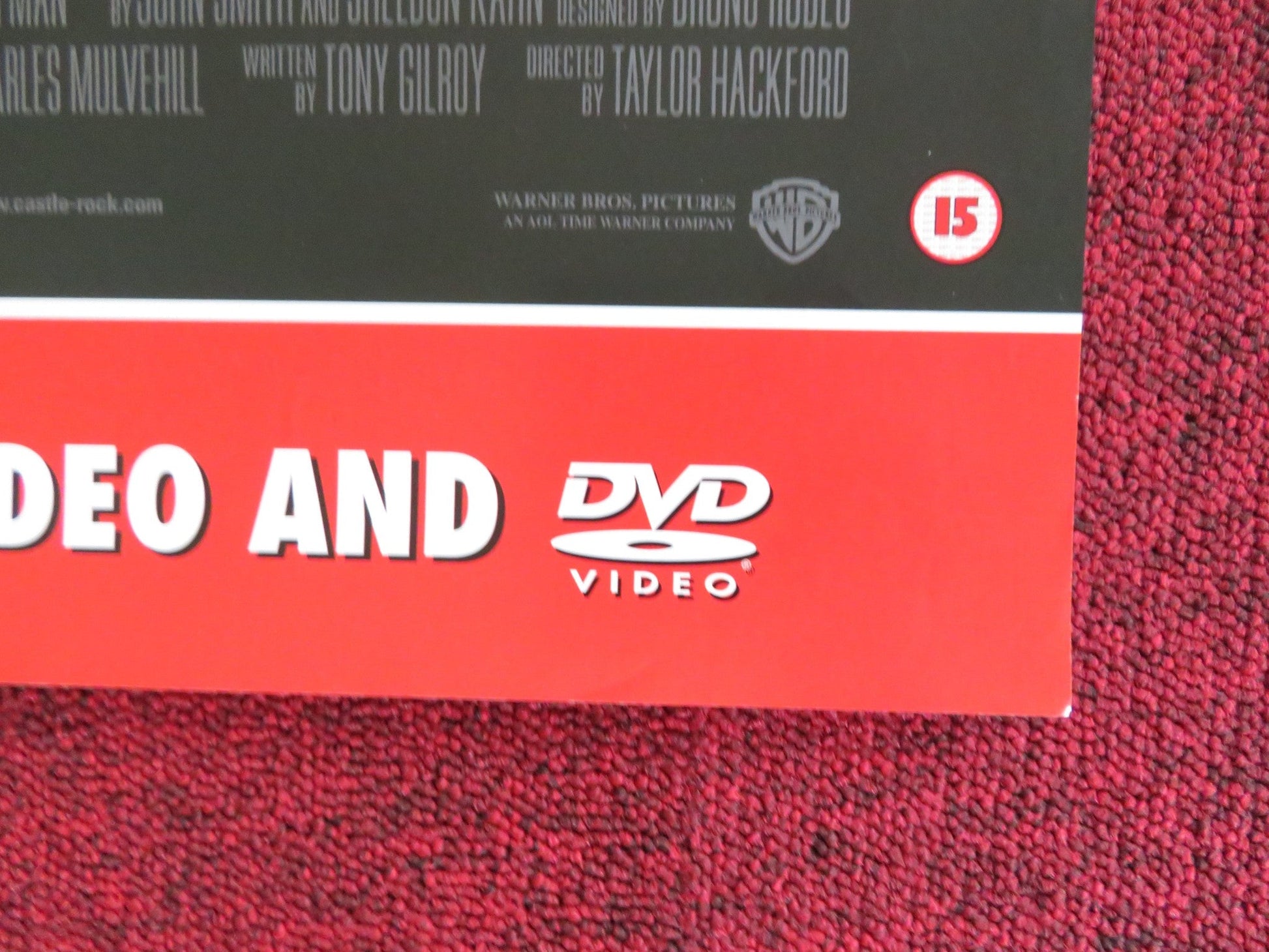 PROOF OF LIFE VHS VIDEO POSTER MEG RYAN RUSSELL CROWE 2000 Rendezvous Cinema Movie posters