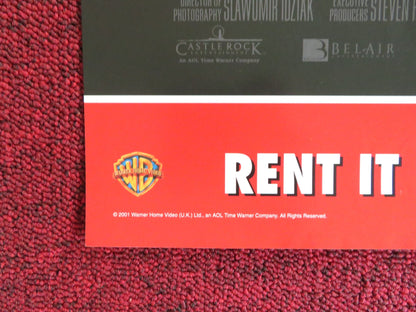 PROOF OF LIFE VHS VIDEO POSTER MEG RYAN RUSSELL CROWE 2000 Rendezvous Cinema Movie posters