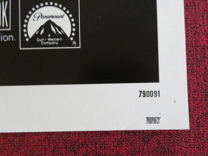 PROPHECY - B FOLDED US ONE SHEET POSTER TALIA SHIRE ROBERT FOXWORTH 1979 Rendezvous Cinema Movie posters