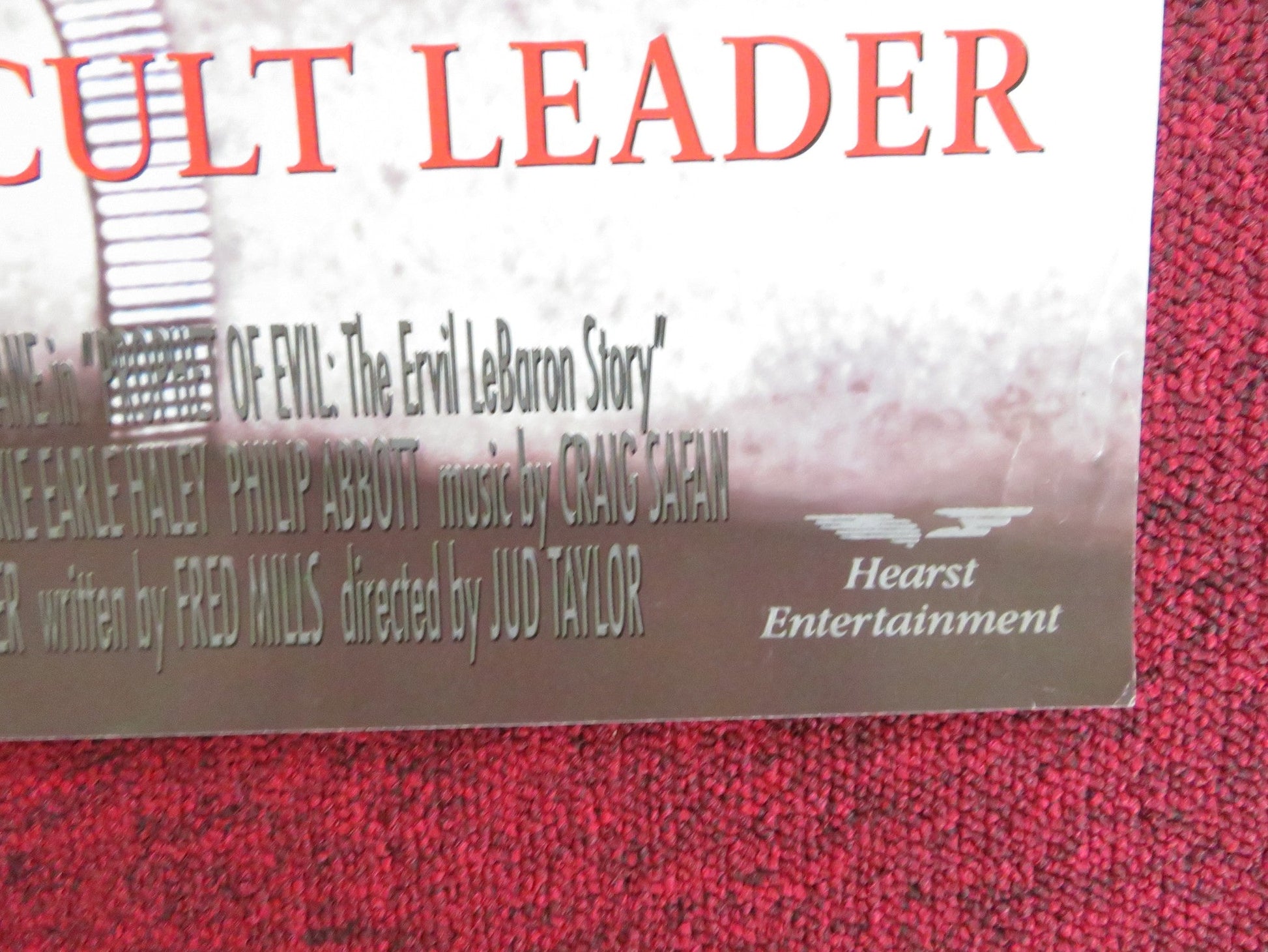 PROPHET OF EVIL: THE ERVIL LEBARON STORY VHS VIDEO POSTER BRIAN DENNEHY 1993 Rendezvous Cinema Movie posters