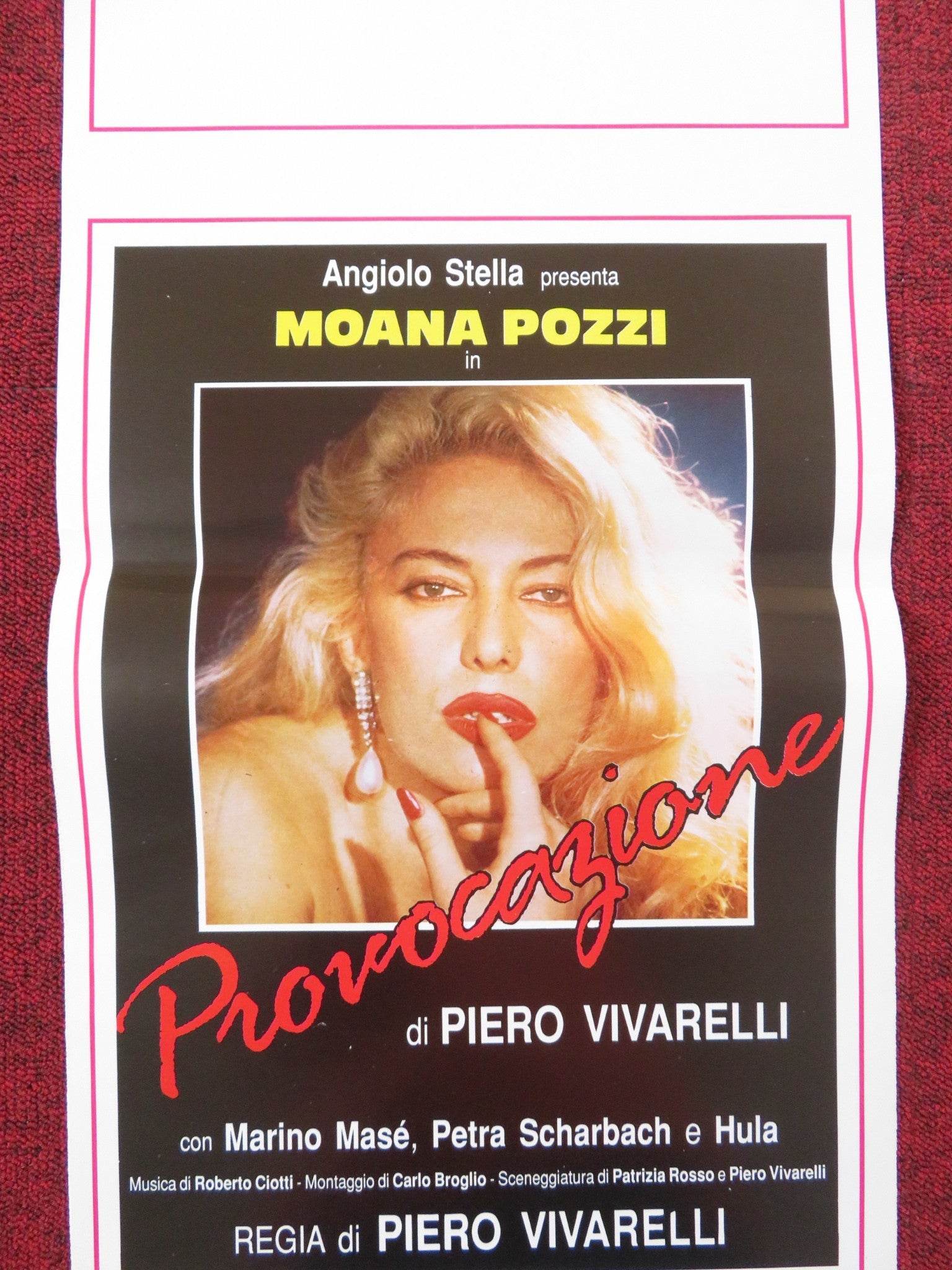 PROVOCAZIONE ITALIAN LOCANDINA POSTER MOANA POZZI MARINO MASE 1988 Rendezvous Cinema Movie posters