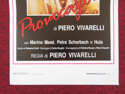 PROVOCAZIONE ITALIAN LOCANDINA POSTER MOANA POZZI MARINO MASE 1988 Rendezvous Cinema Movie posters