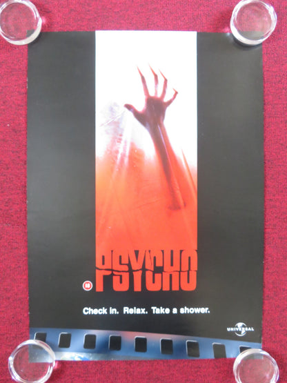PSYCHO VHS VIDEO POSTER ROLLED ANNE HECHE VINCE VAUGHN 1998 Rendezvous Cinema Movie posters