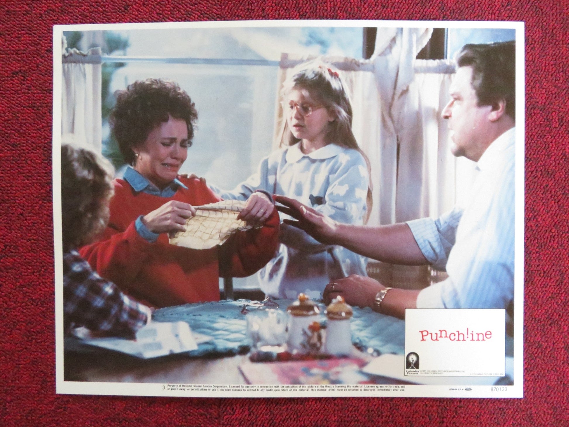 PUNCHLINE US LOBBY CARD FULL SET SALLY FIELD TOM HANKS 1987 Rendezvous Cinema Movie posters