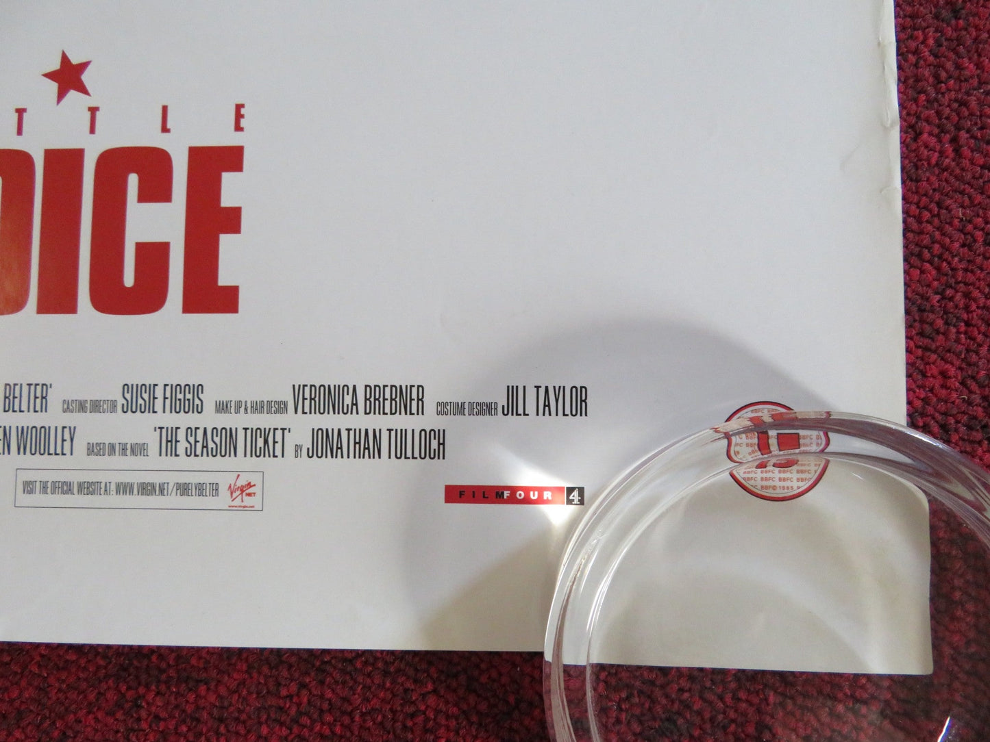 PURELY BELTER VHS VIDEO POSTER ROLLED CHRIS BEATTIE GREG MCLANE 2000 Rendezvous Cinema Movie posters