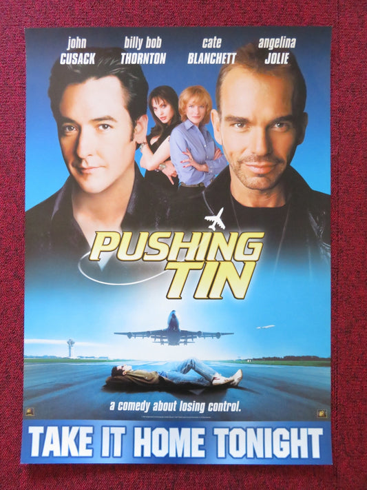 PUSHING TIN VHS VIDEO POSTER JOHN CUSACK BILLY BOB THORNTON 1999 Rendezvous Cinema Movie posters