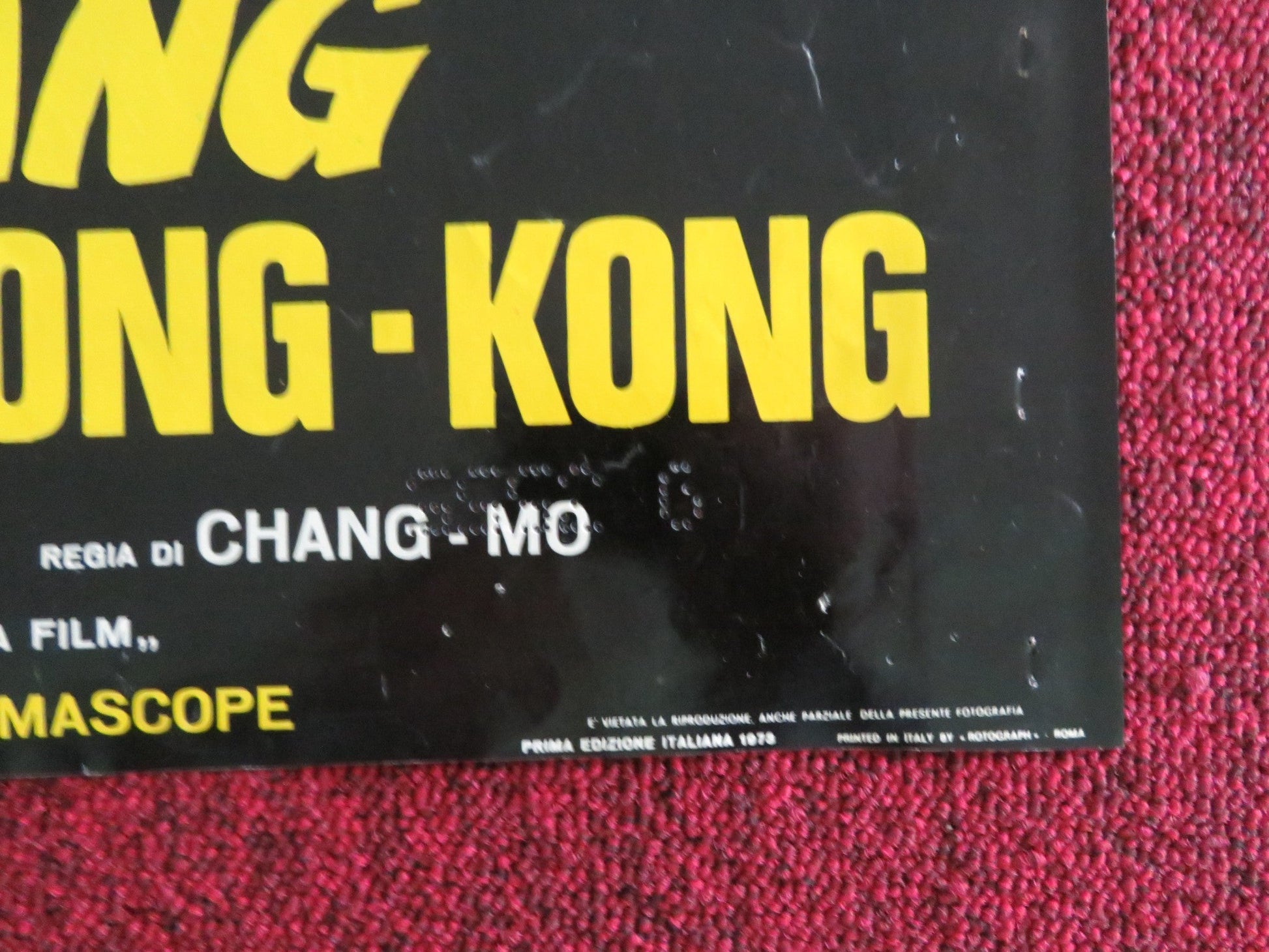 QUEEN BOXER - A ITALIAN FOTOBUSTA POSTER LING CHIA CHUN YANG 1973 Rendezvous Cinema Movie posters