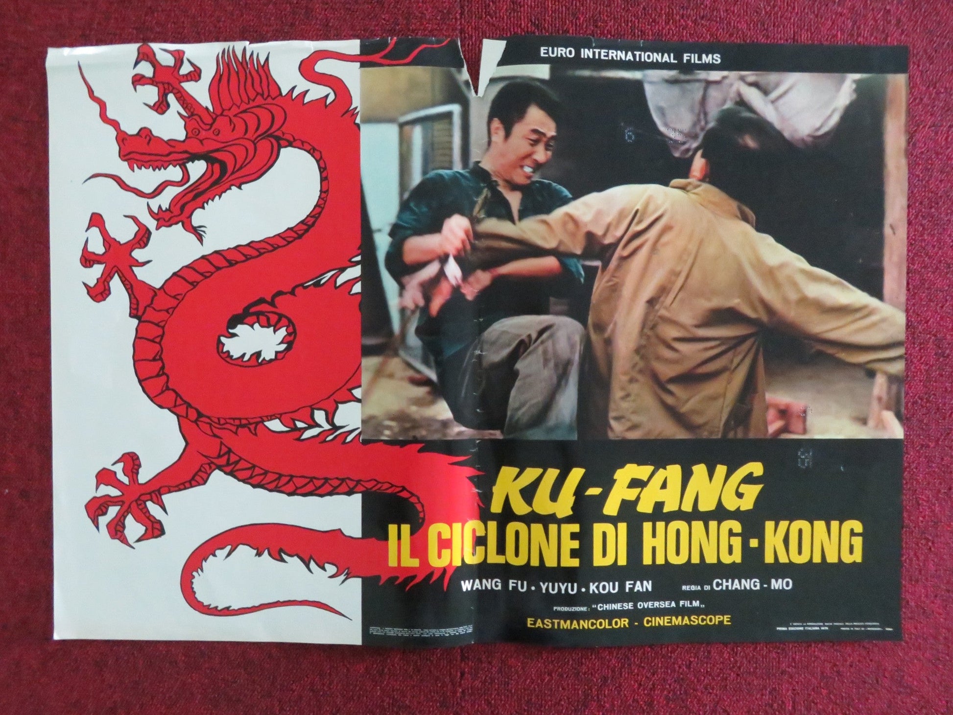 QUEEN BOXER - D ITALIAN FOTOBUSTA POSTER LING CHIA CHUN YANG 1973 Rendezvous Cinema Movie posters