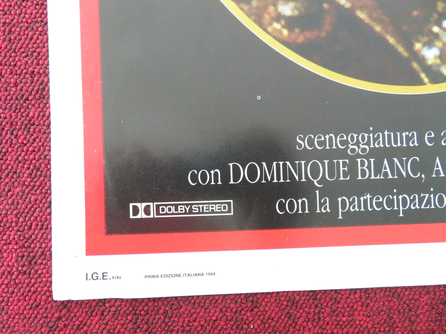 QUEEN MARGOT ITALIAN FOGLIO POSTER ISABELLE ADJANI DANIEL AUTEUIL 1994 Movie posters