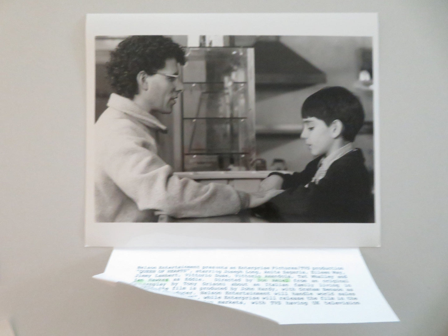 QUEEN OF HEARTS - A MOVIE STILL PHOTO LOT OF 9 VITTORIO DUSE JOSEPH LONG 1989 Movie posters