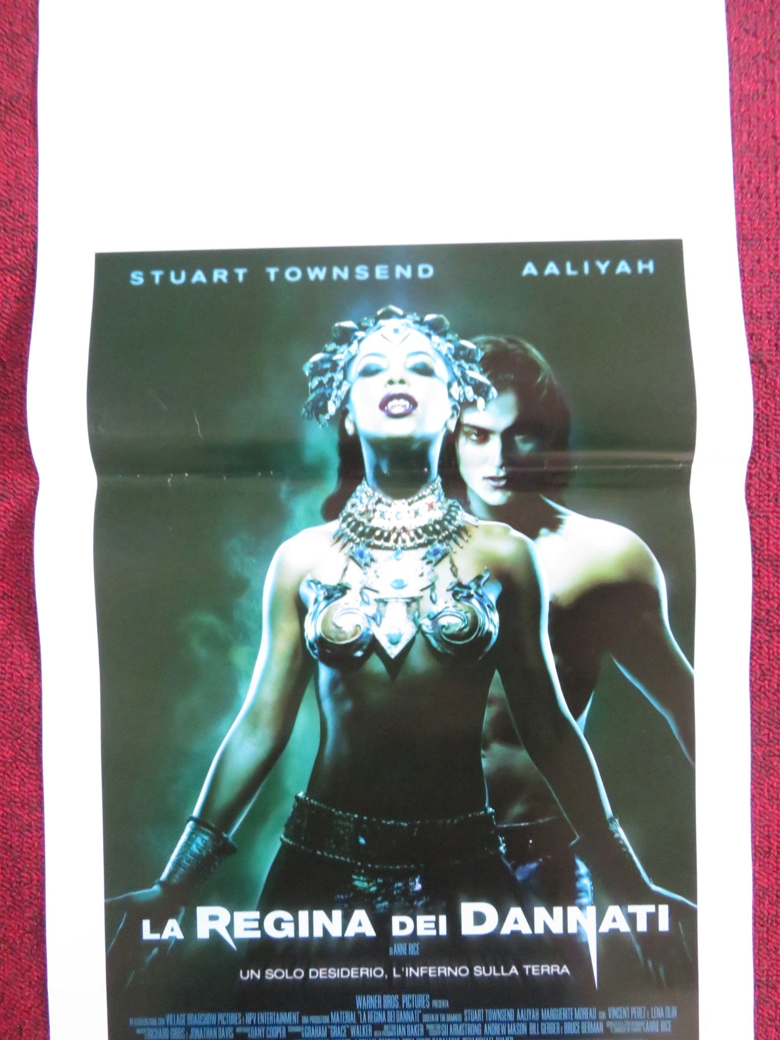 QUEEN OF THE DAMNED ITALIAN LOCANDINA POSTER AALIYAH STUART TOWNSEND 2002 Rendezvous Cinema Movie posters