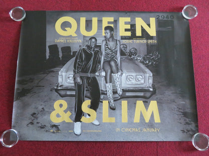 QUEEN & SLIM UK QUAD ROLLED POSTER DANIEL KALUUYA JODIE TURNER - SMITH 2019 Movie posters