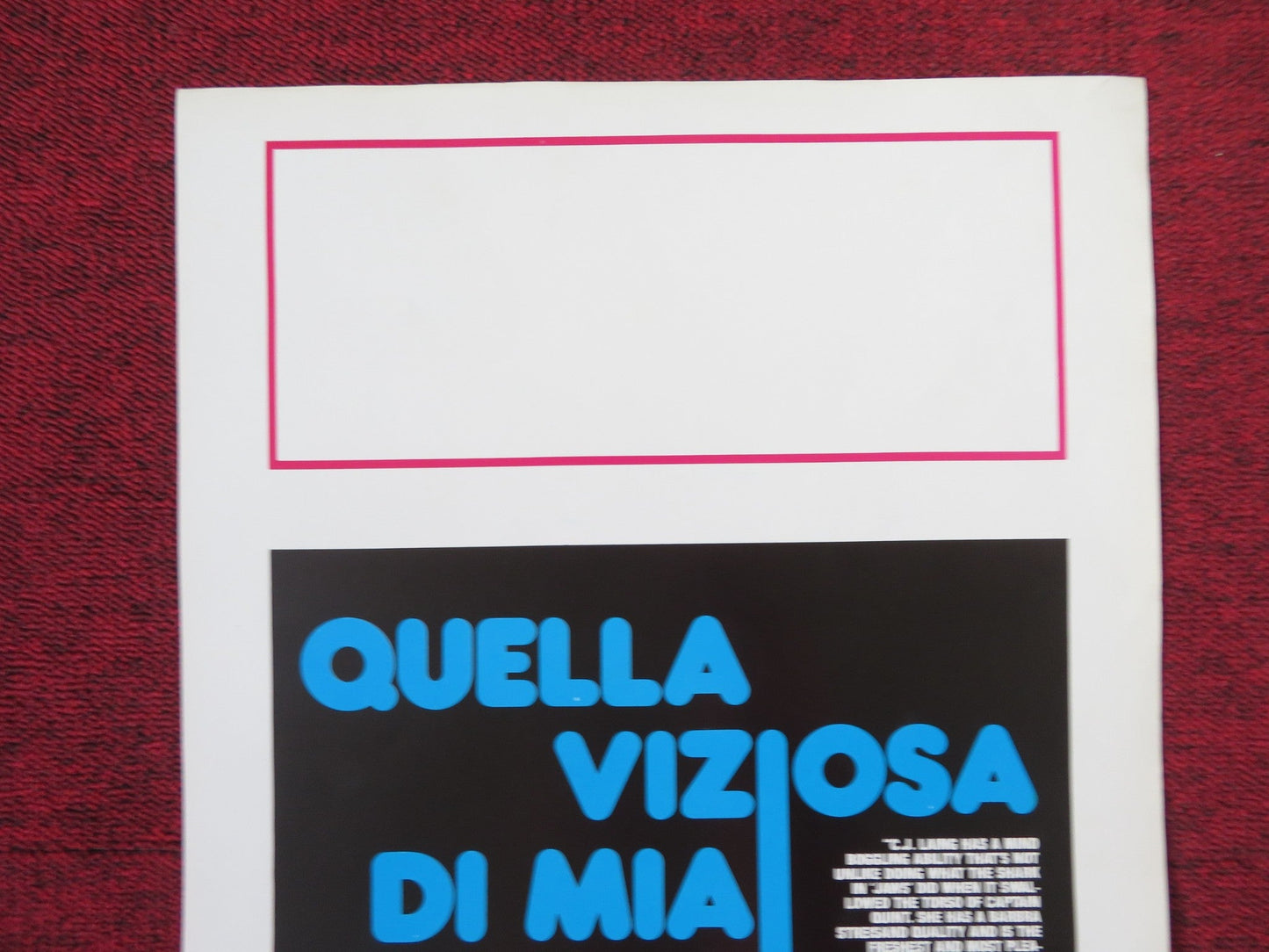 QUELLA VIZIOSA DI MIA MOGLIE ITALIAN LOCANDINA POSTER C. J. LAING T. PEREZ 1975 Rendezvous Cinema Movie posters
