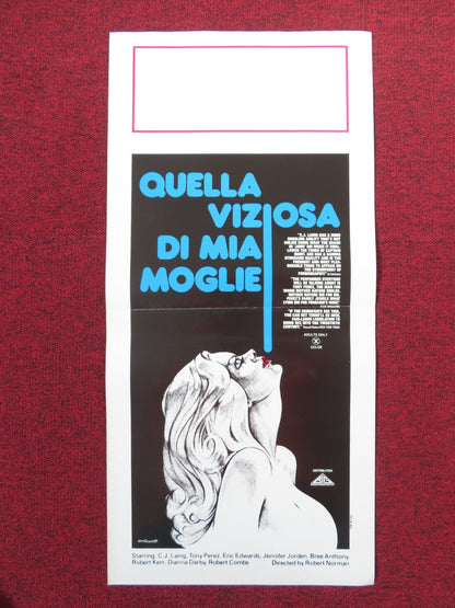 QUELLA VIZIOSA DI MIA MOGLIE ITALIAN LOCANDINA POSTER C. J. LAING T. PEREZ 1975 Rendezvous Cinema Movie posters