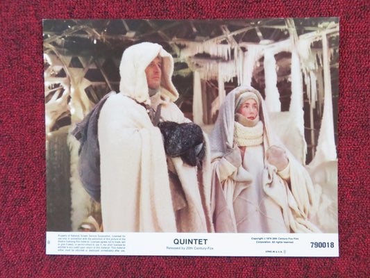 QUINTET - 8 LOBBY CARD PAUL NEWMAN VITTORIO GASSMAN 1979 Rendezvous Cinema Movie posters