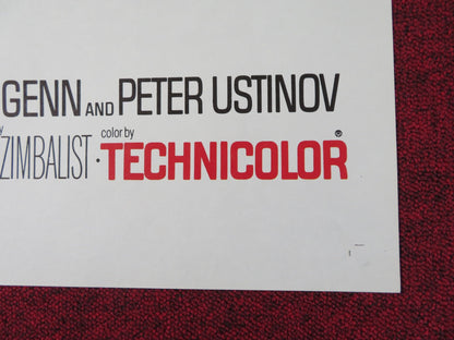 QUO VADIS FOLDED US ONE SHEET POSTER ROBERT TAYLOR DEBORAH KERR R1964 Rendezvous Cinema Movie posters